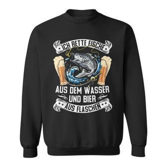 Ich Rette Fische Aus Dem Wasser Hecht Man Carp Fishing Sweatshirt - Seseable
