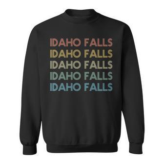 Idaho Falls Idaho Pride Vintage State Id Retro 70S Sweatshirt - Monsterry DE