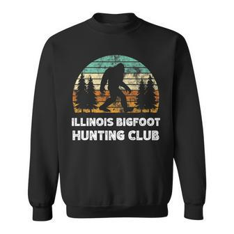 Illinois Bigfoot Hunting Club Sasquatch Fan Sweatshirt - Monsterry