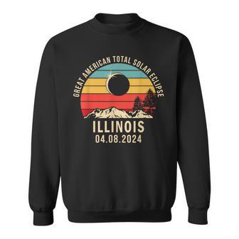 Illinois Total Solar Eclipse 2024 Totality 2024 Sweatshirt - Monsterry