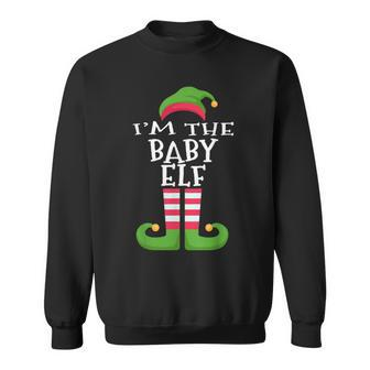 I'm The Baby Elf Family Matching Christmas Pajama Sweatshirt - Monsterry