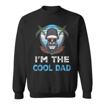 I'm The Cool Dad Skull Beard Vintage Father's Day Summer Sweatshirt - Monsterry DE