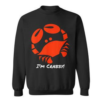I'm Crabby Crab Pajama Sweatshirt - Monsterry