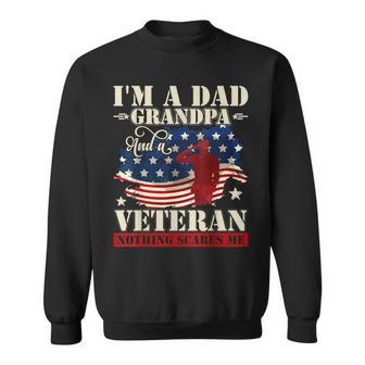 I'm A Dad Grandpa And A Veteran 4Th Of July Father's Day Sweatshirt - Monsterry