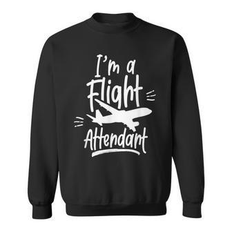 I'm A Flight Attendant Airplane Cabin Crew Steward Sweatshirt - Monsterry DE