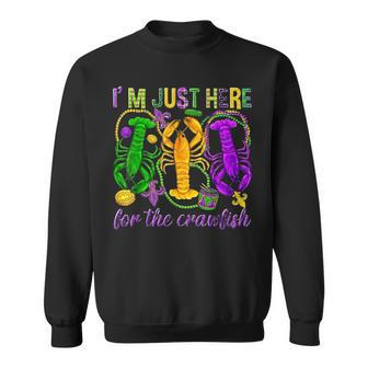 I'm Just Here For The Crawfish Festival Mardi Gras Carnival Sweatshirt - Monsterry