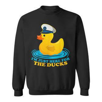 I'm Just Here For The Ducks Rubber Ducks Cruisin Sweatshirt - Monsterry