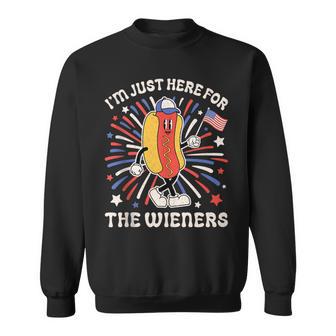 I'm Just Here For The Wieners 4Th Of July Sweatshirt - Monsterry AU