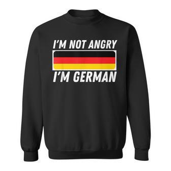 I'm Not Angry I'm German Germany Flag German-American Sweatshirt - Monsterry CA
