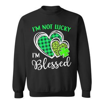 I'm Not Lucky I'm Blessed St Patrick's Day Christian Sweatshirt - Thegiftio UK