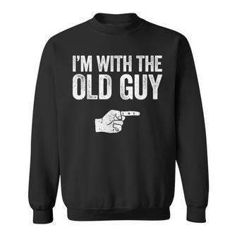 I'm With The Old Guy Matching Old Guy Costume Sweatshirt - Monsterry DE