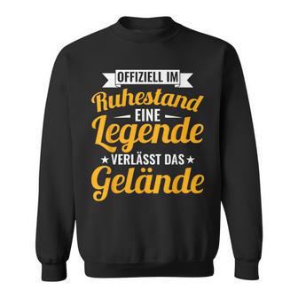 Im Ruhestand Legende Verlässt Gelände Schwarzes Sweatshirt für Herren - Seseable