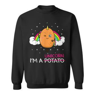 I'm A Unicorn Potato Root Vegetable Spud Vegan Keto Sweatshirt - Monsterry DE