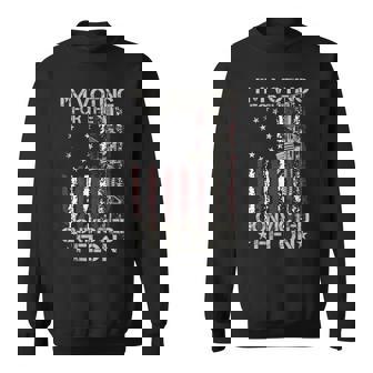 I'm Voting Convicted Felon 2024 American Flag On Back Sweatshirt - Seseable