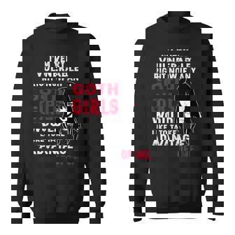 I'm Very Vulnerable Rn Right Now Goth Girls Sweatshirt - Thegiftio