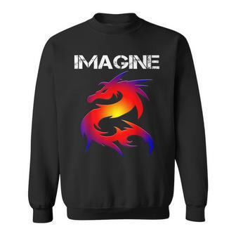 Imagine Fantasy Dragon Style Great For Sweatshirt - Monsterry DE