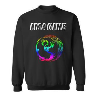 Imagine Fantasy Dragon Style Great For Sweatshirt - Thegiftio UK