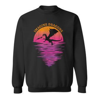 Imagine Magical And Mythical Fantasy Dragons Sweatshirt - Monsterry AU