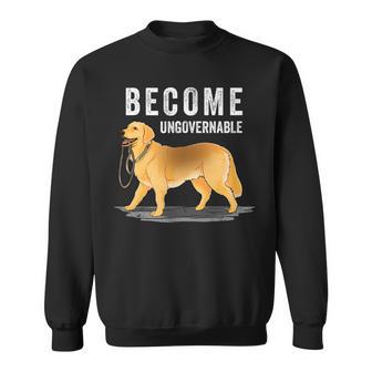 Independent Dog Holding Own Leash Become Ungovernable Sweatshirt - Monsterry DE