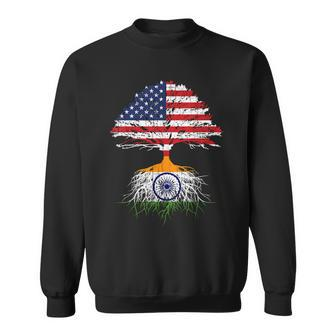 India Roots Flag Naturalization Person From India Sweatshirt - Monsterry