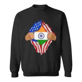 Indian Blood Inside Me India Flag Sweatshirt - Monsterry AU