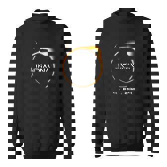Indiana Totality 4082024 Total Solar Eclipse 2024 Sweatshirt | Mazezy