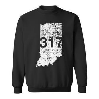 Indianapolis Carmel Lawrence Area Code 317 Indiana Sweatshirt - Monsterry UK