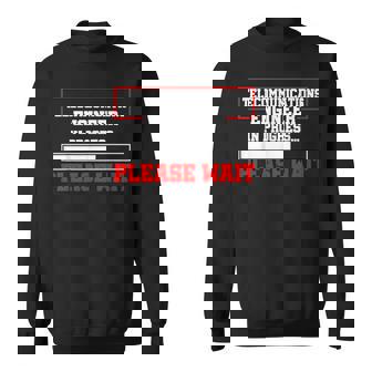 Ingeniero De Telecomunicaciones En Progreso Por Favor Espere Camisa de entrenamiento - Regaloses