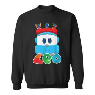 The Inquisitive Dump Truck Leo And Robots Sweatshirt - Monsterry DE