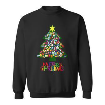 International Flags Nations Love World Peace Christmas Tree Sweatshirt - Monsterry DE