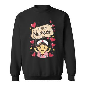 International And National Nurses Day Happy Nurses Day Sweatshirt - Thegiftio UK