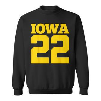 Iowa 22 Clark Front And Back Sweatshirt | Mazezy