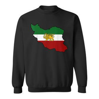 Iran Flag With A Lion Sweatshirt - Monsterry