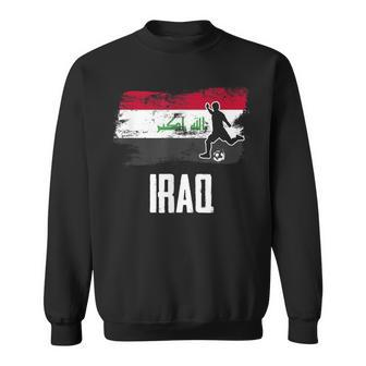 Iraq Flag Jersey Iraqi Soccer Team Iraqi Sweatshirt - Monsterry