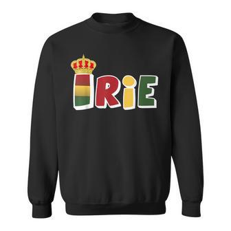 Irie Rasta Colors Red Yellow Green Jamaican Sweatshirt - Monsterry CA