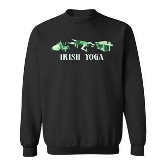 Irish Yoga St Patrick's Day Drunk Sweatshirt - Monsterry