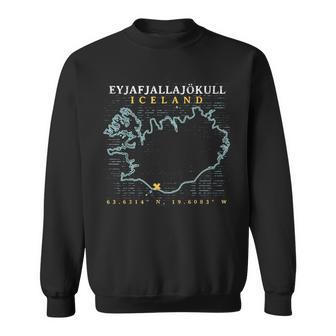 Island Eyjafjallajökull Sweatshirt - Seseable