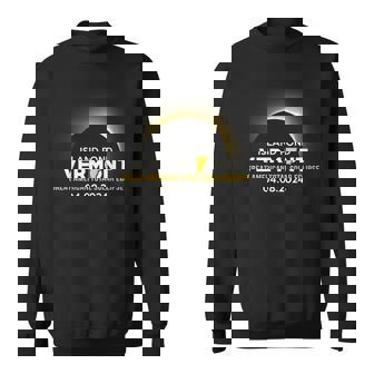 Island Pond Vermont Vt Total Solar Eclipse 2024 Sweatshirt - Seseable