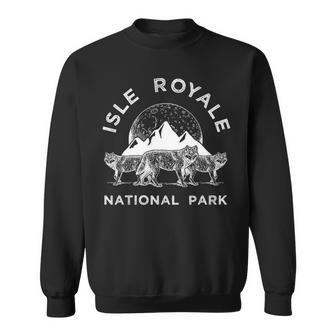 Isle Royale Park Wolf Wolves Apparel Sweatshirt | Mazezy