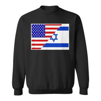Israel And America Friendship Countries Flag Outfit Sweatshirt - Monsterry