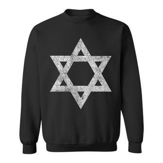 Israel Flag Distressed Star Of David Symbol Jewish Israeli Sweatshirt - Monsterry DE