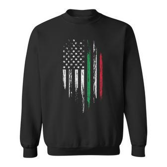 Italian American Flag Combo Italy Usa Italia Patriotic Sweatshirt - Monsterry