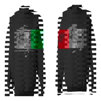 Italian Flag Stallion Horses Italy Pony Sweatshirt - Monsterry