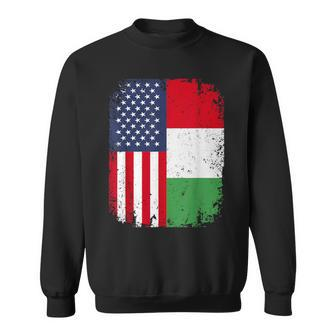 Italy Usa American Flag Italian Dual Citizenship Sweatshirt - Monsterry UK