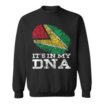 It's In My Dna Guyana Country Flag Genes Vintage Guyanese Sweatshirt - Monsterry CA