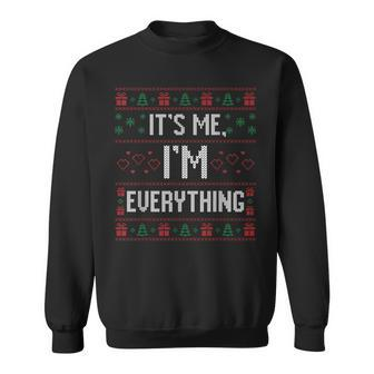 It's Me I'm Everything Christmas Pajama Couple Matching Xmas Sweatshirt - Monsterry DE