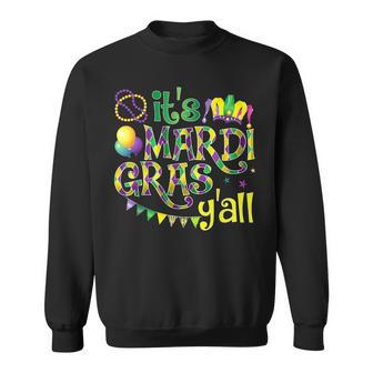 It's Mardi Gras Y'all Mardi Gras Costume Sweatshirt | Mazezy