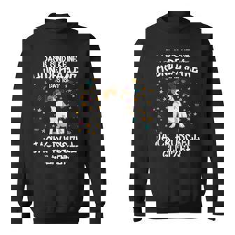 Jack Russell Glitter Dog Holder Dog Sweatshirt - Seseable