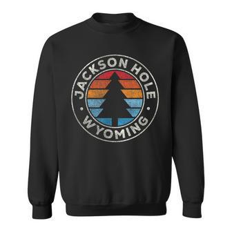 Jackson Hole Wyoming Wy Vintage Graphic Retro 70S Sweatshirt - Monsterry DE