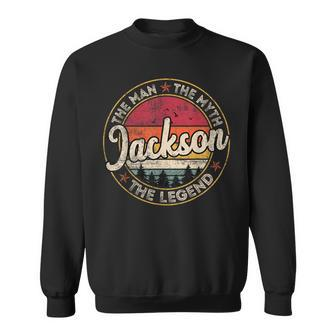 Jackson The Man The Myth The Legend Personalized Name Sweatshirt - Monsterry